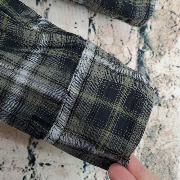 Urban Outfitters | Pins and Needles Gypsy Boho Prairiecore Gray Plaid Shirt - Picture 5 of 9